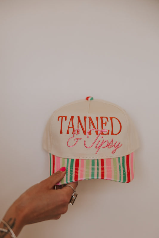 TANNED & TIPSY TRUCKER HAT