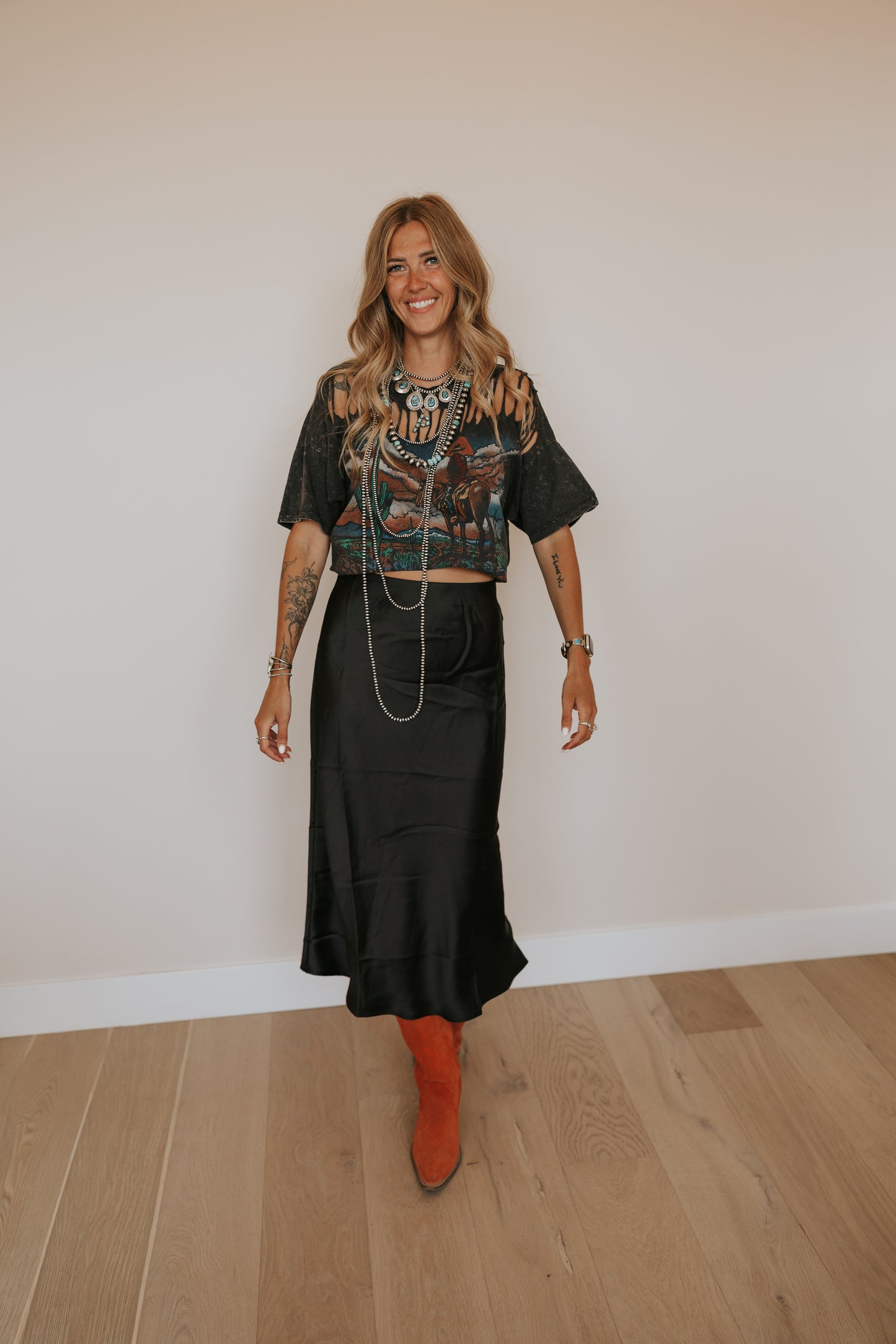 SATIN RODEO SKIRT