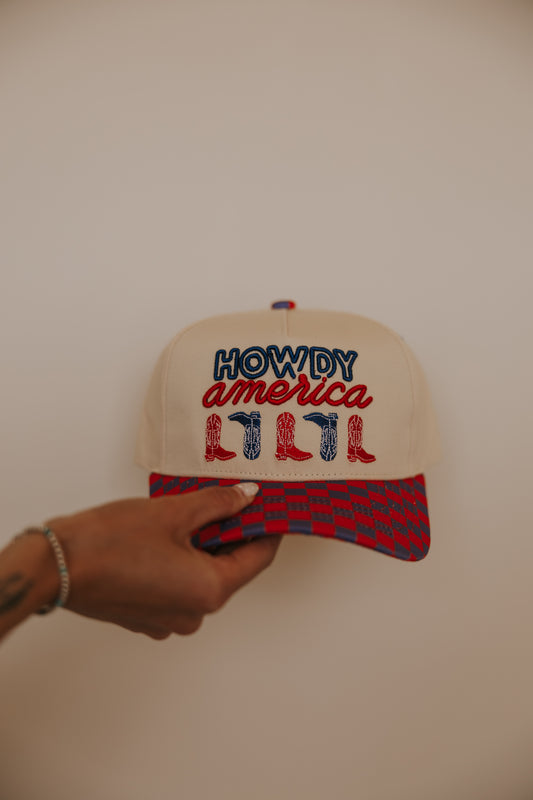 HOWDY AMERICA TRUCKER HAT