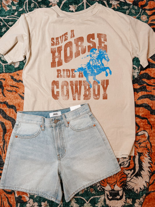 RIDE A COWBOY TEE