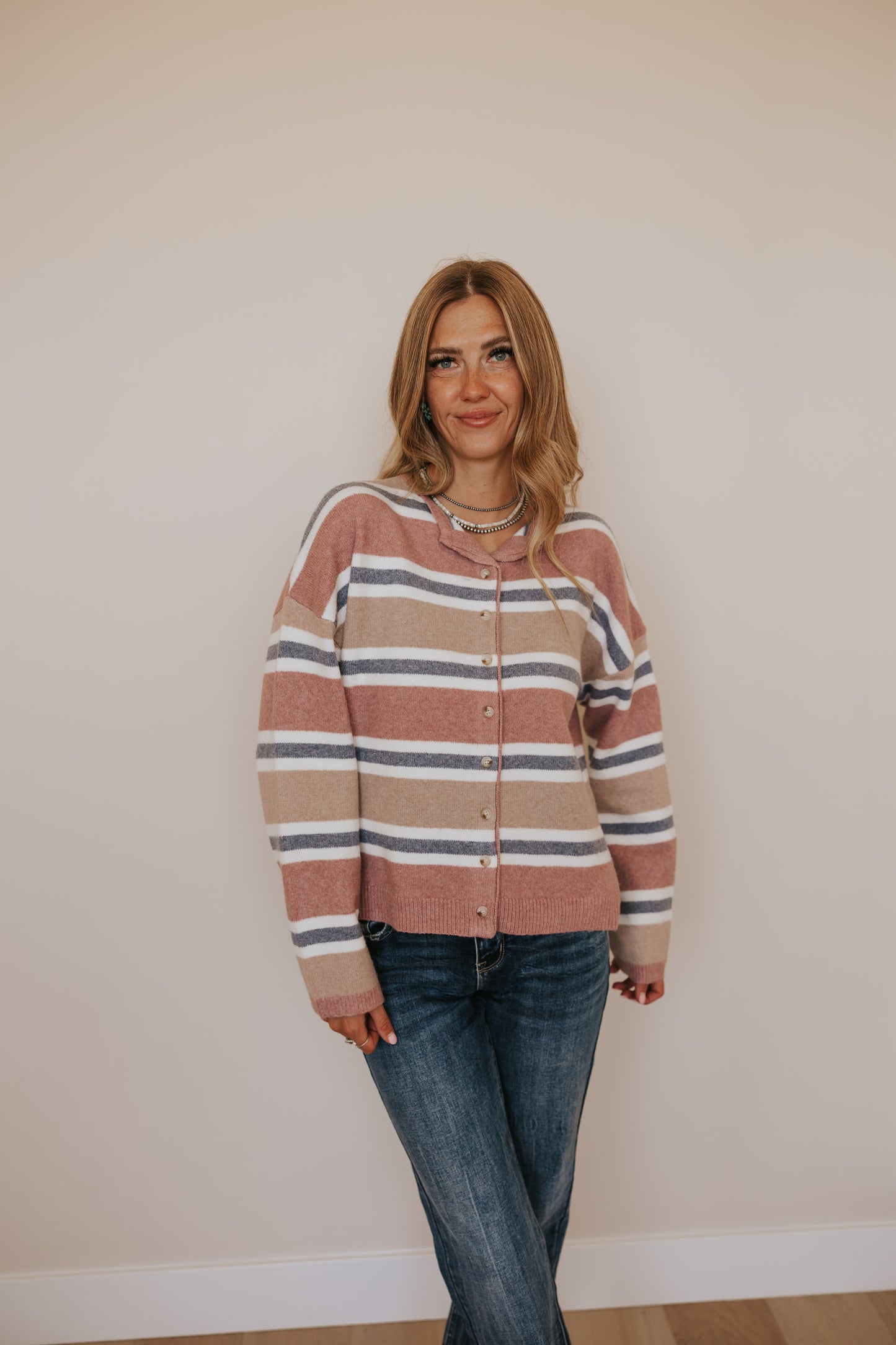 RYLEE STRIPE CARDIGAN