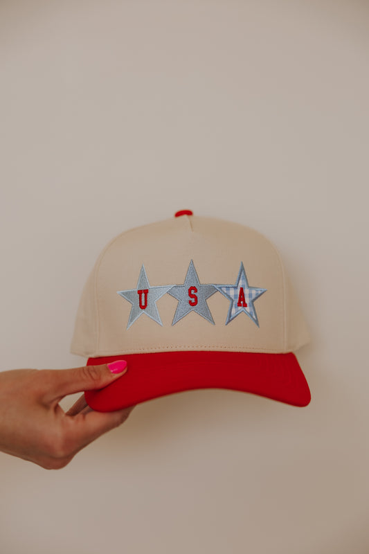 USA STAR TRUCKER HAT