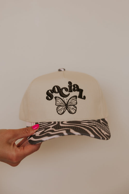 SOCIAL BUTTERFLY TRUCKER HAT