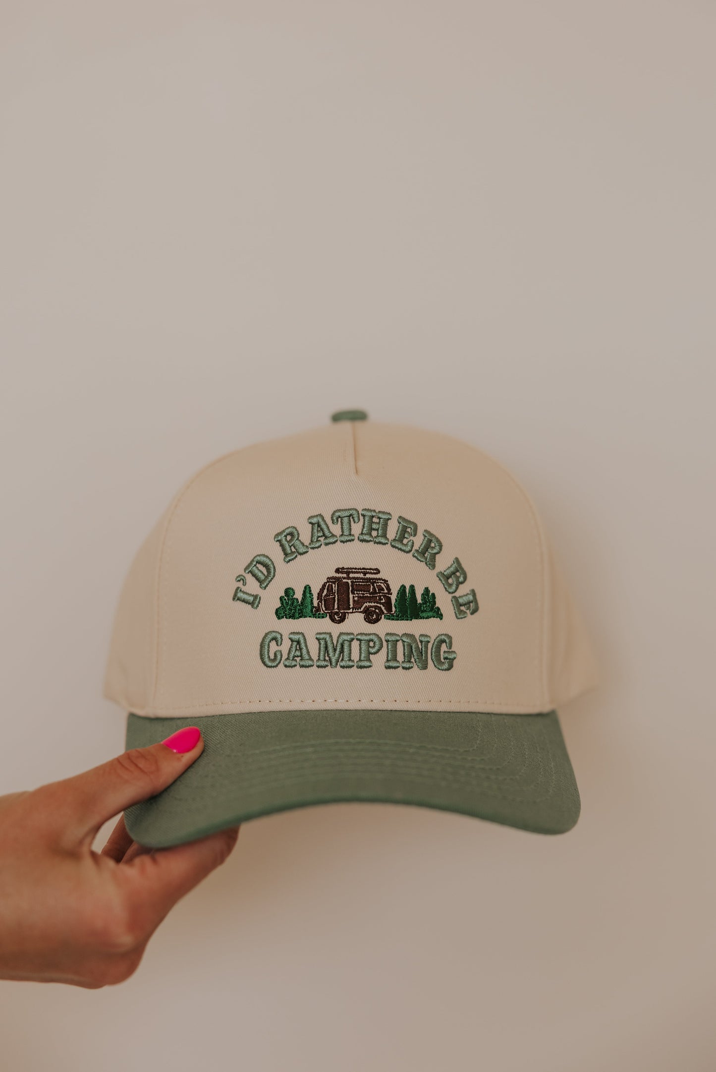 RATHER BE CAMPING TRUCKER HAT