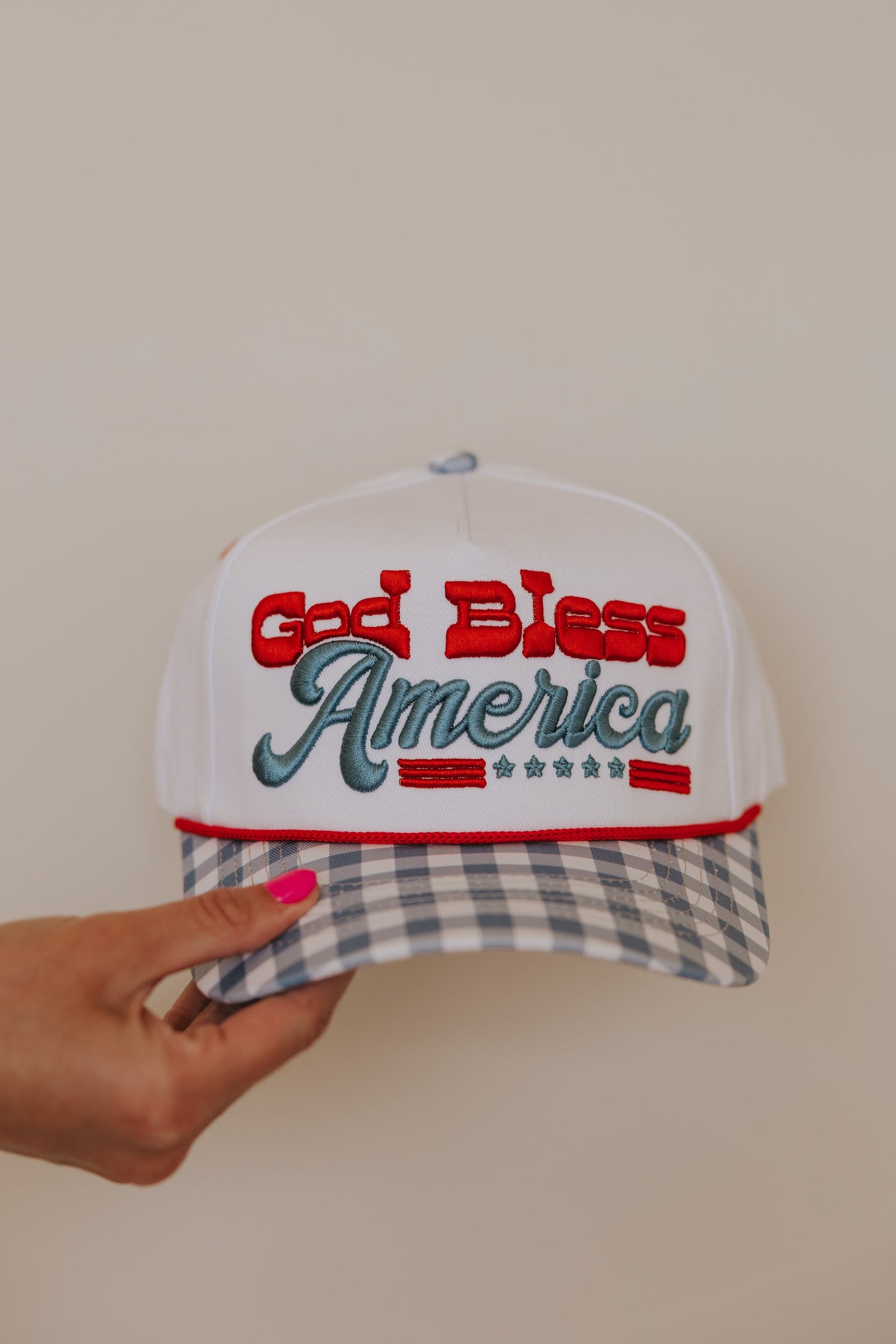 GOD BLESS AMERICA TRUCKER HAT