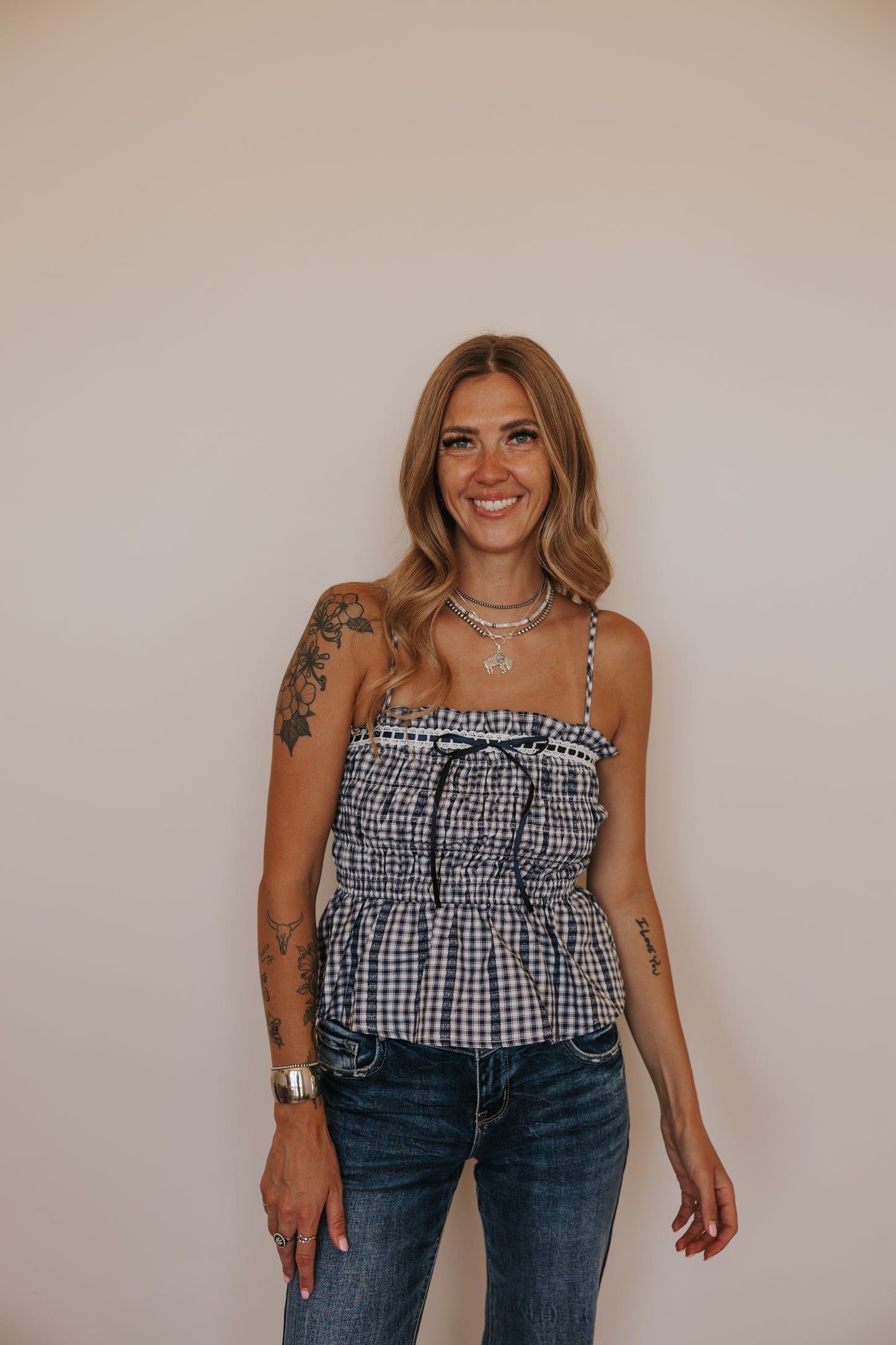 MARANDA GINGHAM TOP
