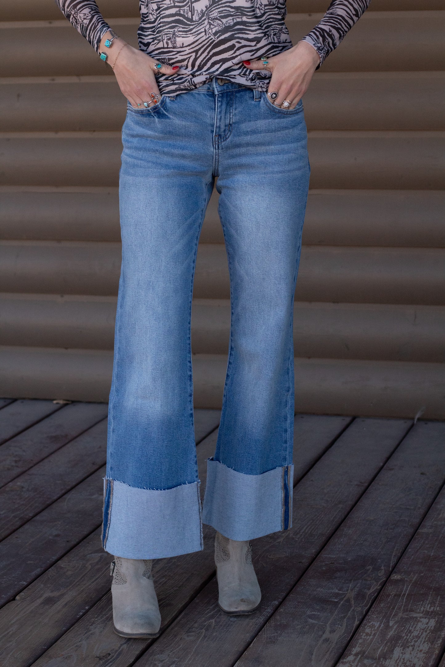 Wild West Wide Cuff Jeans