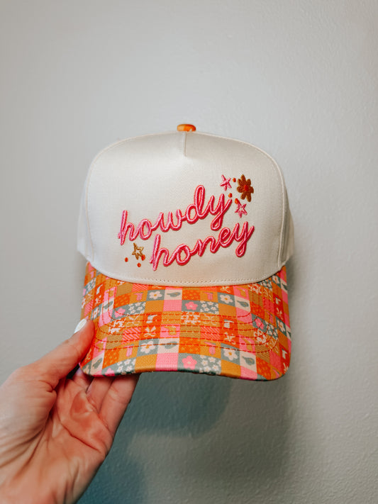 HOWDY HONEY TRUCKER HAT