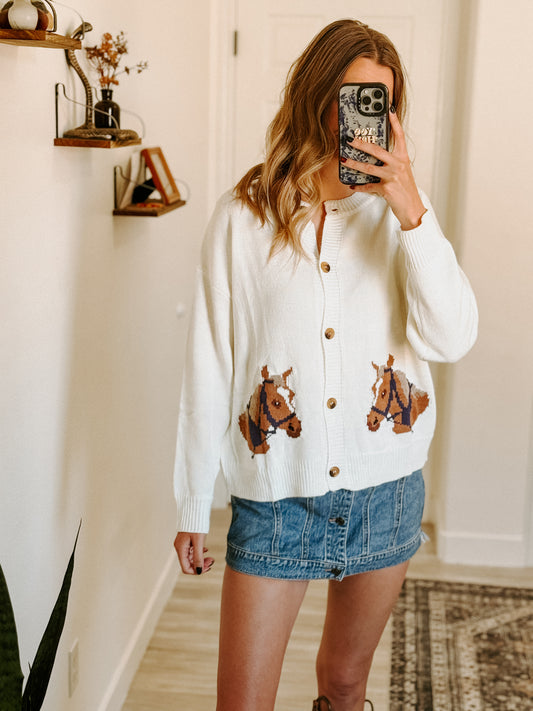 HORSE GIRL CARDIGAN