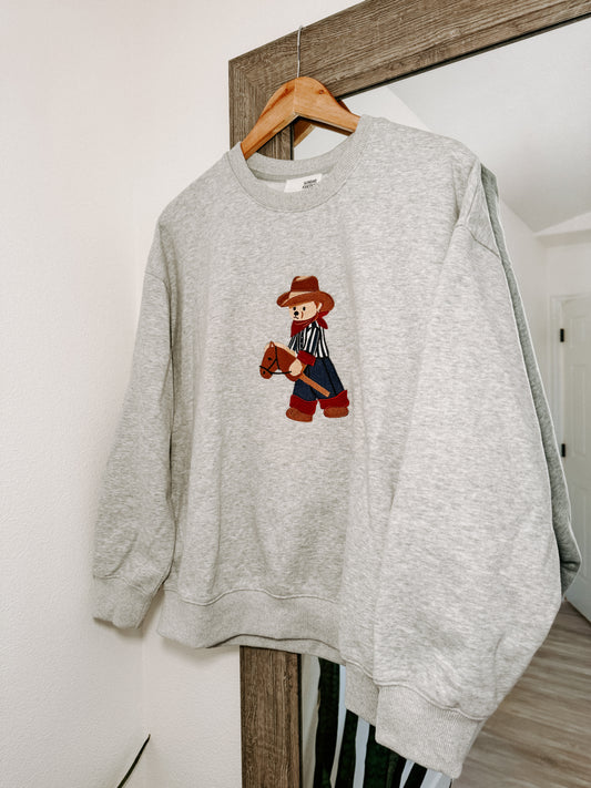COWBOY TEDDY SWEATSHIRT