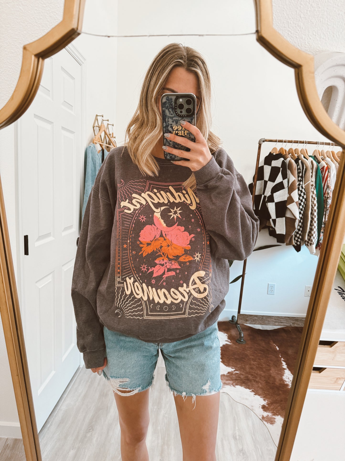 Midnight Dreamer Oversized Sweatshirt